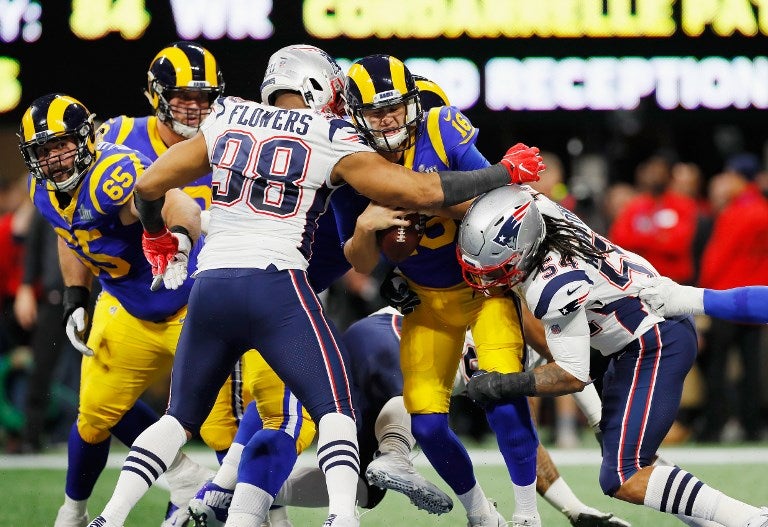 Rams comenzó abajo en el marcador ante Patriots en el Super Bowl