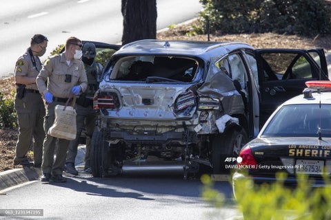 Auto accidentado de Tiger Woods