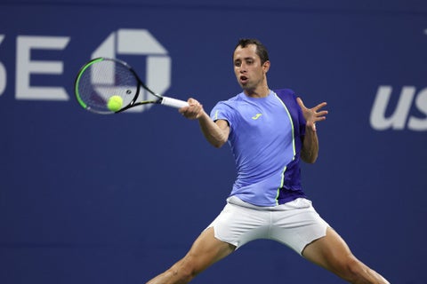 Daniel Galán ante Stefano Tsitsipas en el US Open