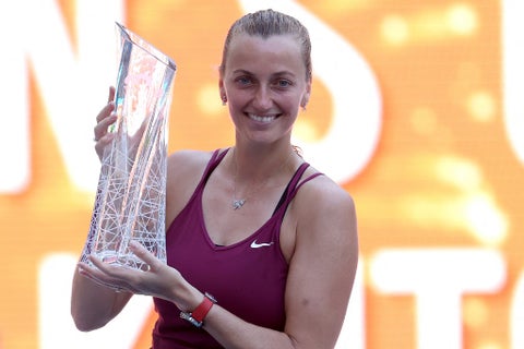 Petra Kvitova tras ganar el Abierto de Miami
