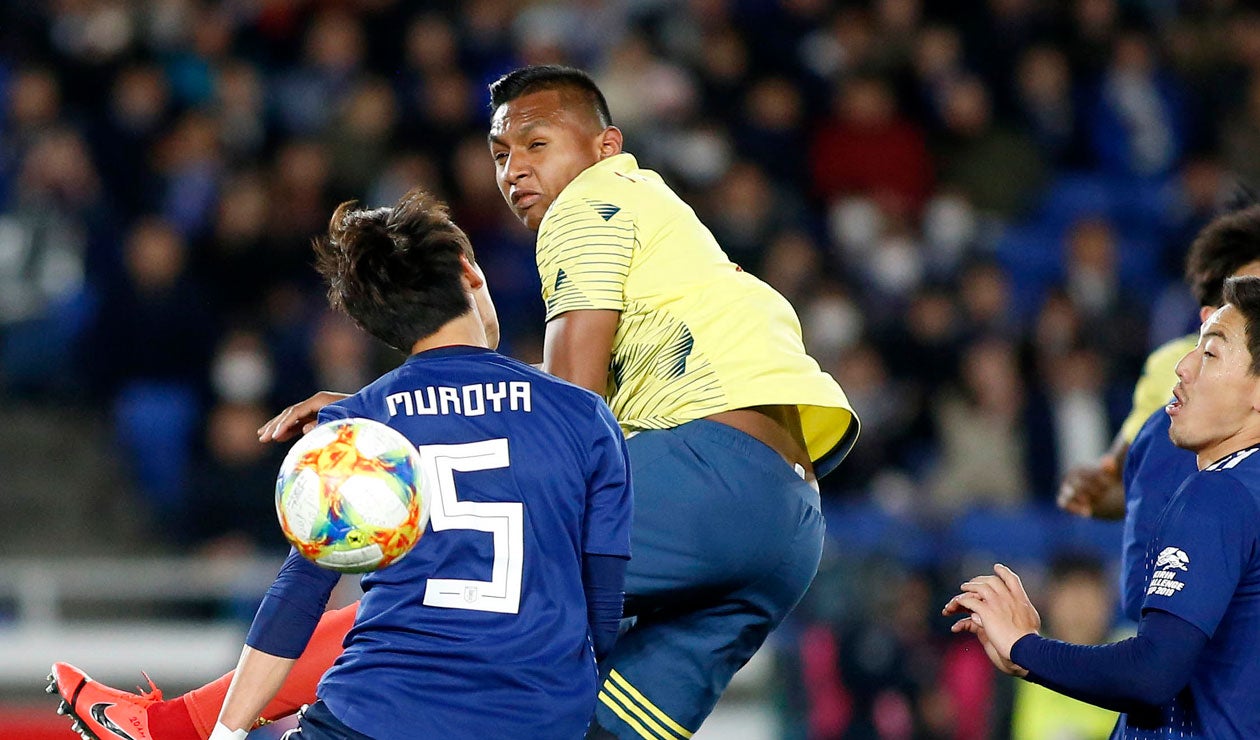 Alfredo Morelos, otro de los que tuvo minutos con Colombia ante Japón