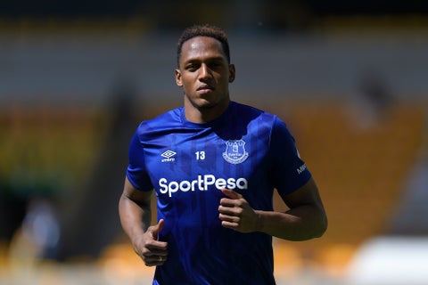 Yerry Mina en Everton