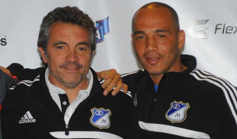 Juan Manuel Lillo y Mayer Candelo en Millonarios