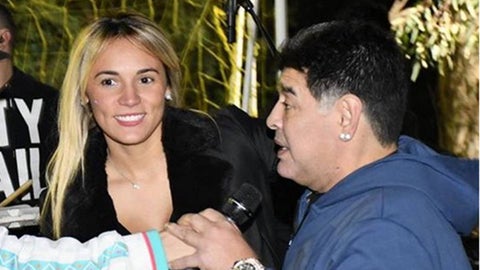 Diego Maradona y Rocío Oliva
