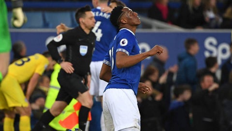 Yerry Mina, central colombiano que juega en el Everton
