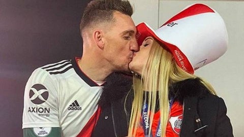 Franco Armani y Daniela Rendón