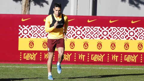Falcao García entrenando con el Galatasaray