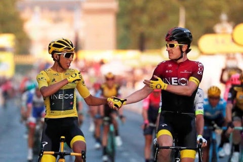 Egan Bernal y Geraint Thomas