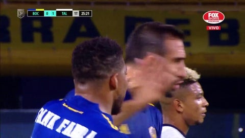 Frank Fabra le pegó a Izquierdos