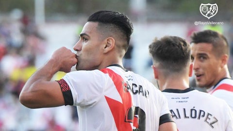 Falcao, jugador del Rayo Vallecano