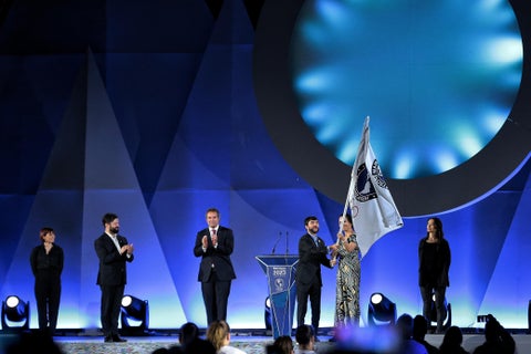 Colombia recibe la bandera para los Juegos Panamericanos