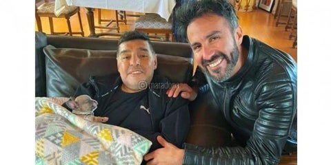 Diego Maradona y Leopoldo Luque