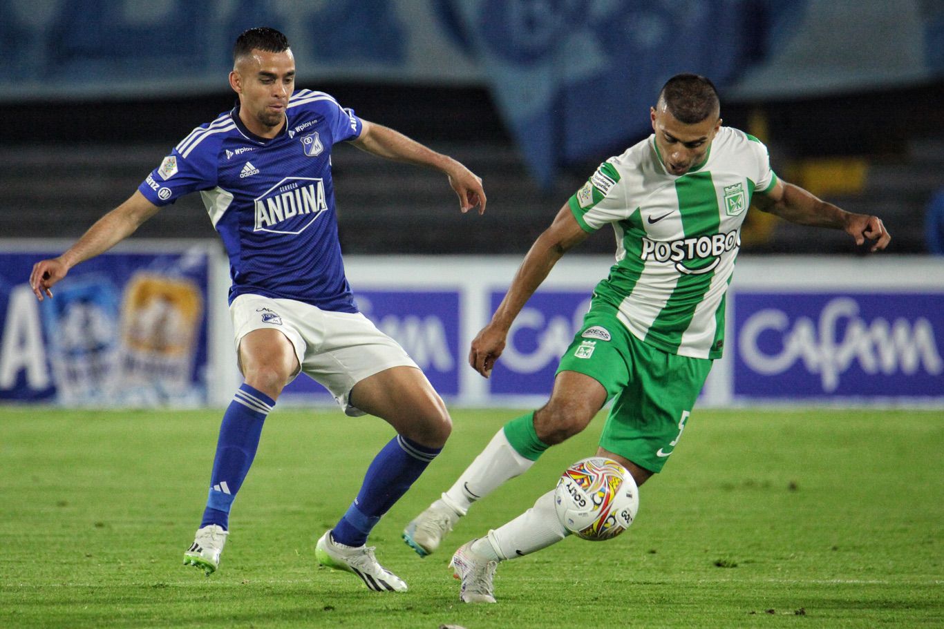 Millonarios enfrenta a Nacional en juego válido por la final - Ida de la Copa BetPlay en el estadio Nemesio Camacho El Campin.