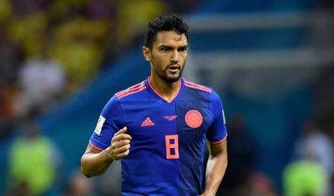Abel Aguilar en el partido de la Selección Colombia ante Polonia durante el Mundial de Rusia 2018