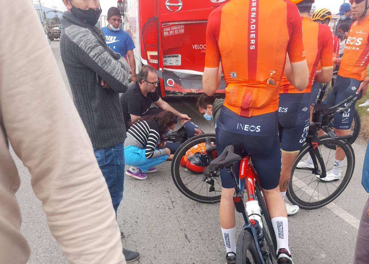 Accidente Egan Bernal
