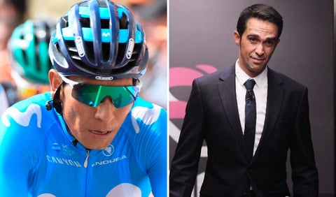 Alberto Contador y Nairo Quintana