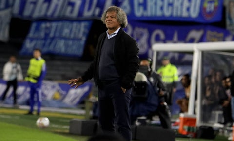 Alberto Gamero en el partido Millonarios vs Chicó por la Liga Betplay