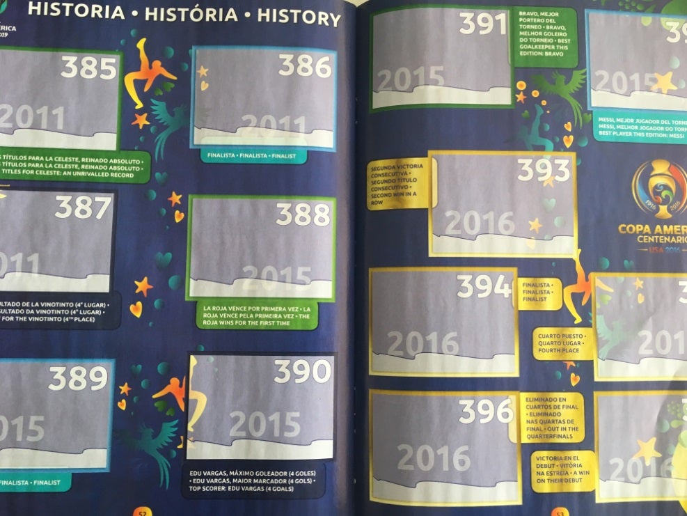 Álbum Panini- Copa América 2019