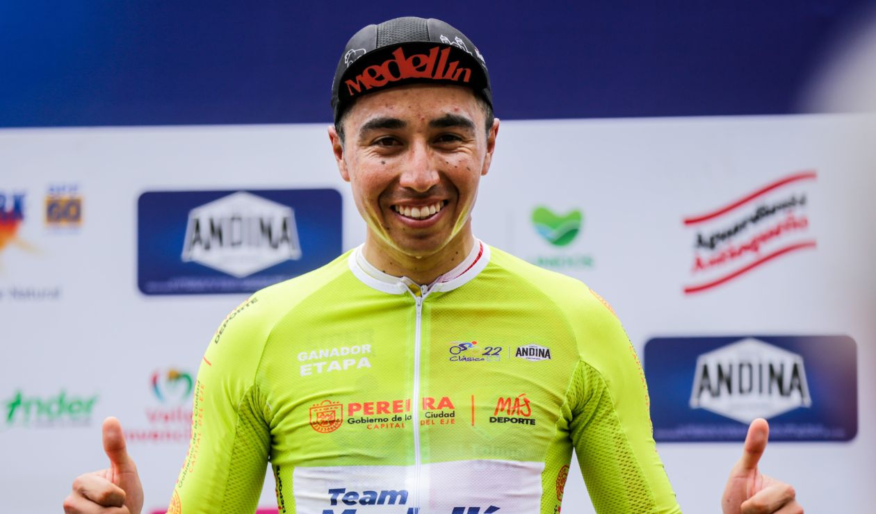 Aldemar Reyes del Team Medellín en el Clásico RCN