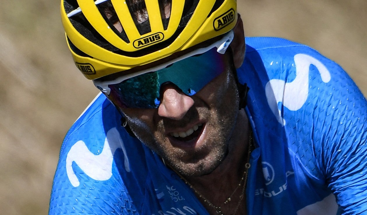 Alejandro Valverde, líder del Movistar en la Vuelta a España 2022