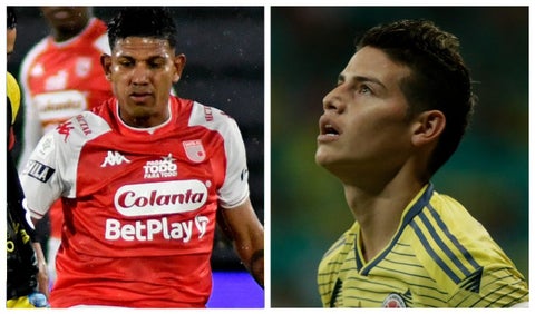 Alexander Mejía y James Rodríguez