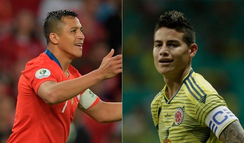 Alexis Sánchez, James Rodríguez