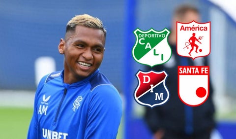 Alfredo Morelos con equipos del fútbol colombiano