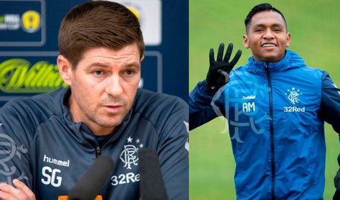 Alfredo Morelos y Steven Gerard, protagonistas con el Glasgow de Escocia