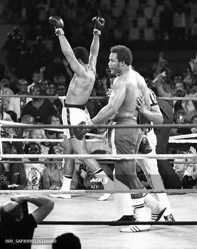 Muhammad Ali derrotó a George Foreman