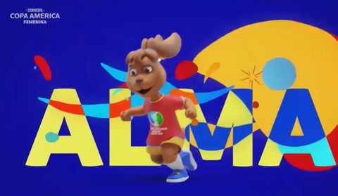 Alma, mascota oficial de la Copa América femenina.