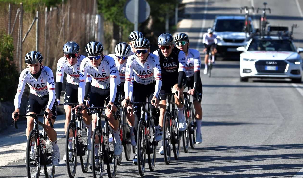 UAE Team Emirates en la temporada 2024.