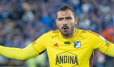 Álvaro Montero con Millonarios