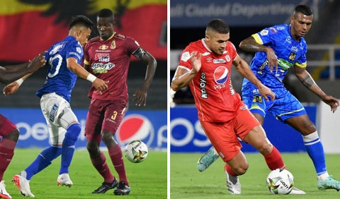 América, Alianza, Millonarios y Tolima