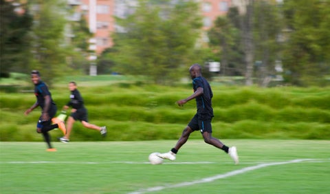 America de Cali entrenando