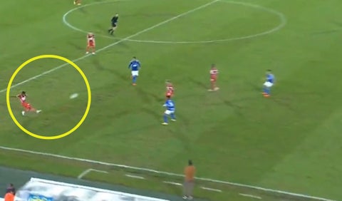 América de Cali gol de mitad de cancha vs Millonarios