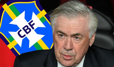 Carlo Ancelotti con la selección de Brasil