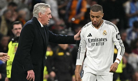 Ancelotti y Mbappé
