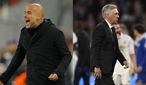 Carlo Ancelotti y Pep Guardiola