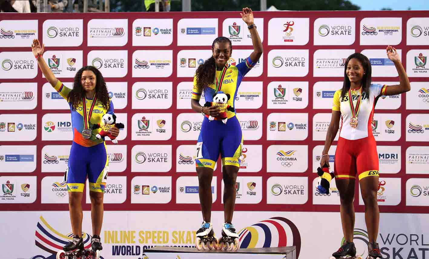 Andrea Castro, patinadora colombiana