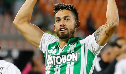 Andrés el 'Rifle' Andrade en un partido de Atlético Nacional
