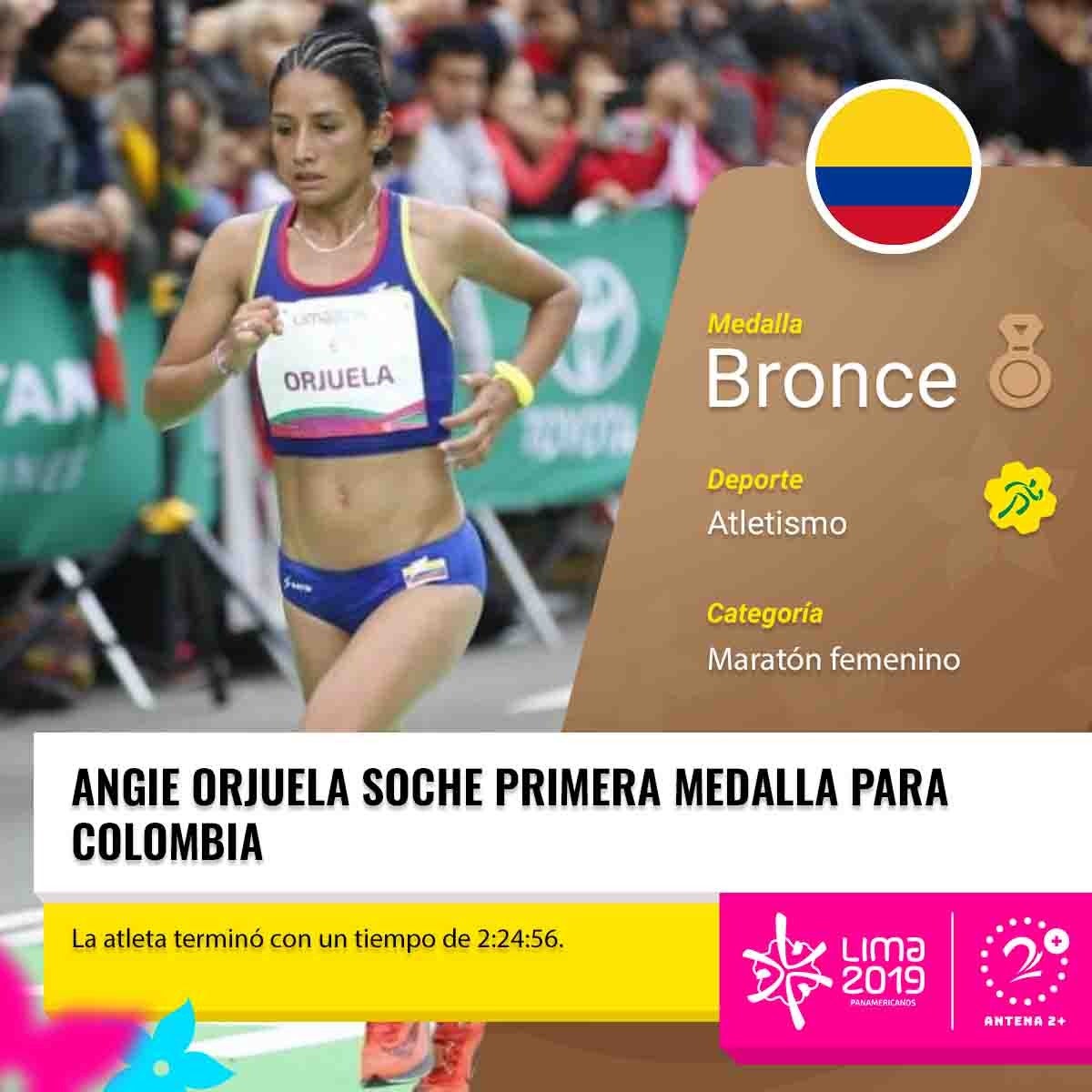 Angie Orjuela, medalla de bronce para Colombia