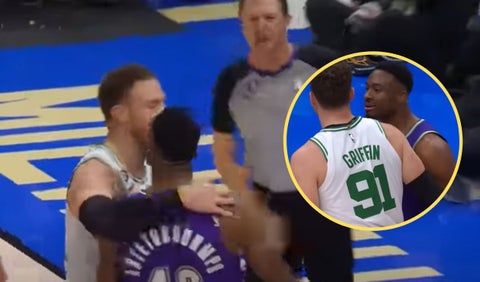 Antetokounmpo no aguantó la derrota de los Bucks en la NBA y armó la pelea ante Celtics