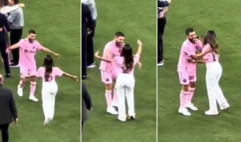 Antonella y Jordi Alba