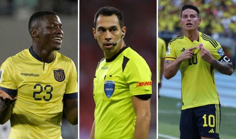 Árbitro de Ecuador vs. Colombia