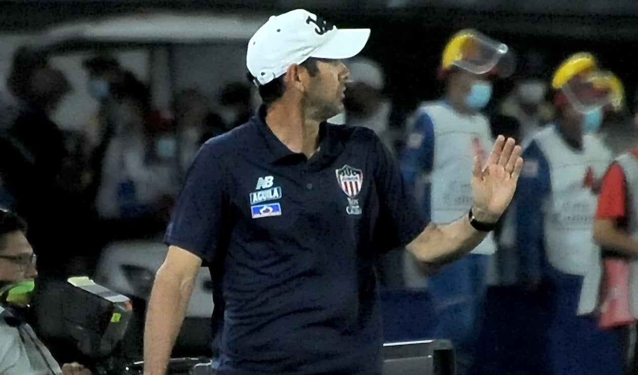 Reacción de Arturo Reyes tras la victoria de Junior vs Equidad
