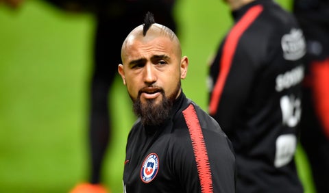 Arturo Vidal se entrena con la Selección de Chile