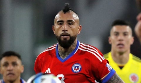 Arturo Vidal con la selección de Chile