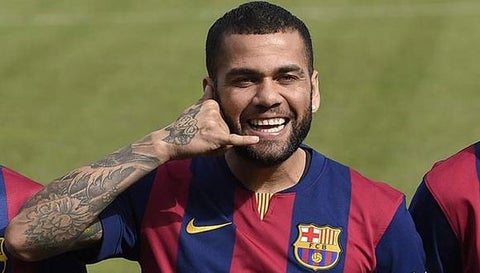 Dani Alves, como jugador del Barcelona