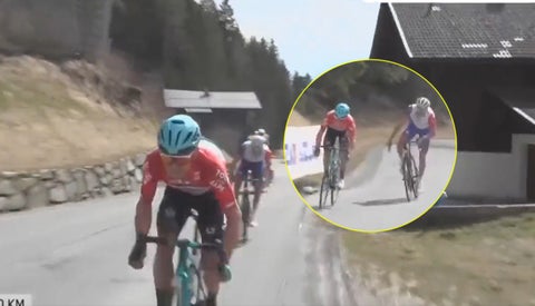 Ataque de Superman en el Tour de los Alpes