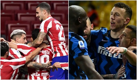 Atlético de Madrid y el Inter